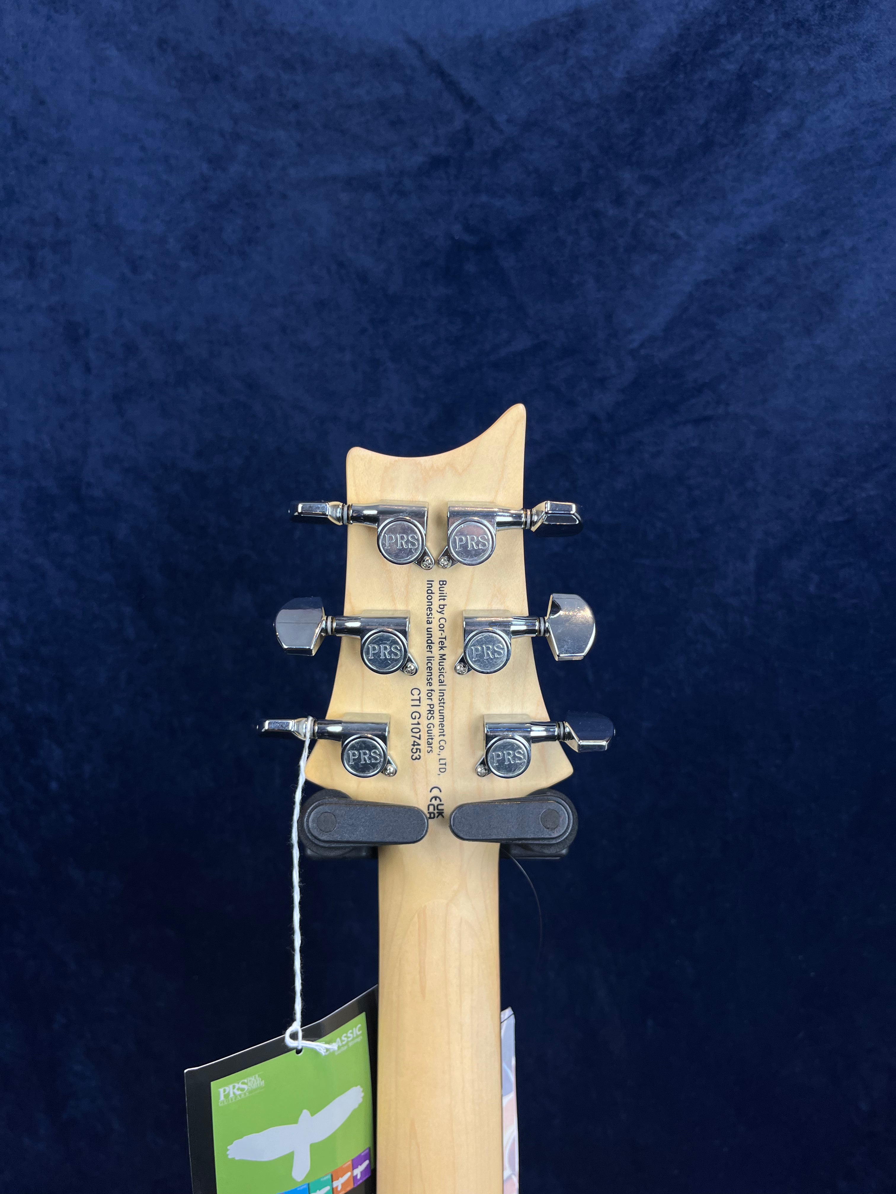 PRS SE CE24 Standard Satin Electric Guitar in Metallic Silver