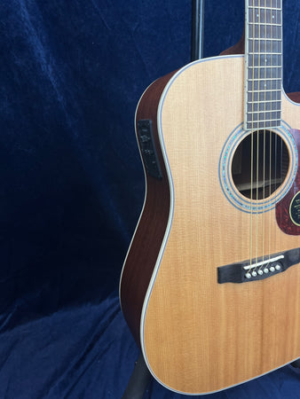 Cort MR710-NS Dreadnought Electro Acoustic in Satin Natural Pre-owned