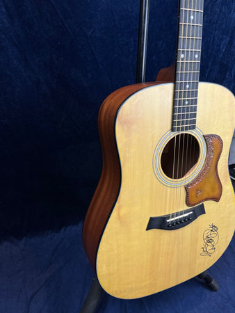 Taylor 110 Dreadnought Acoustic in Natural Dolly Parton Signed Pre-owned