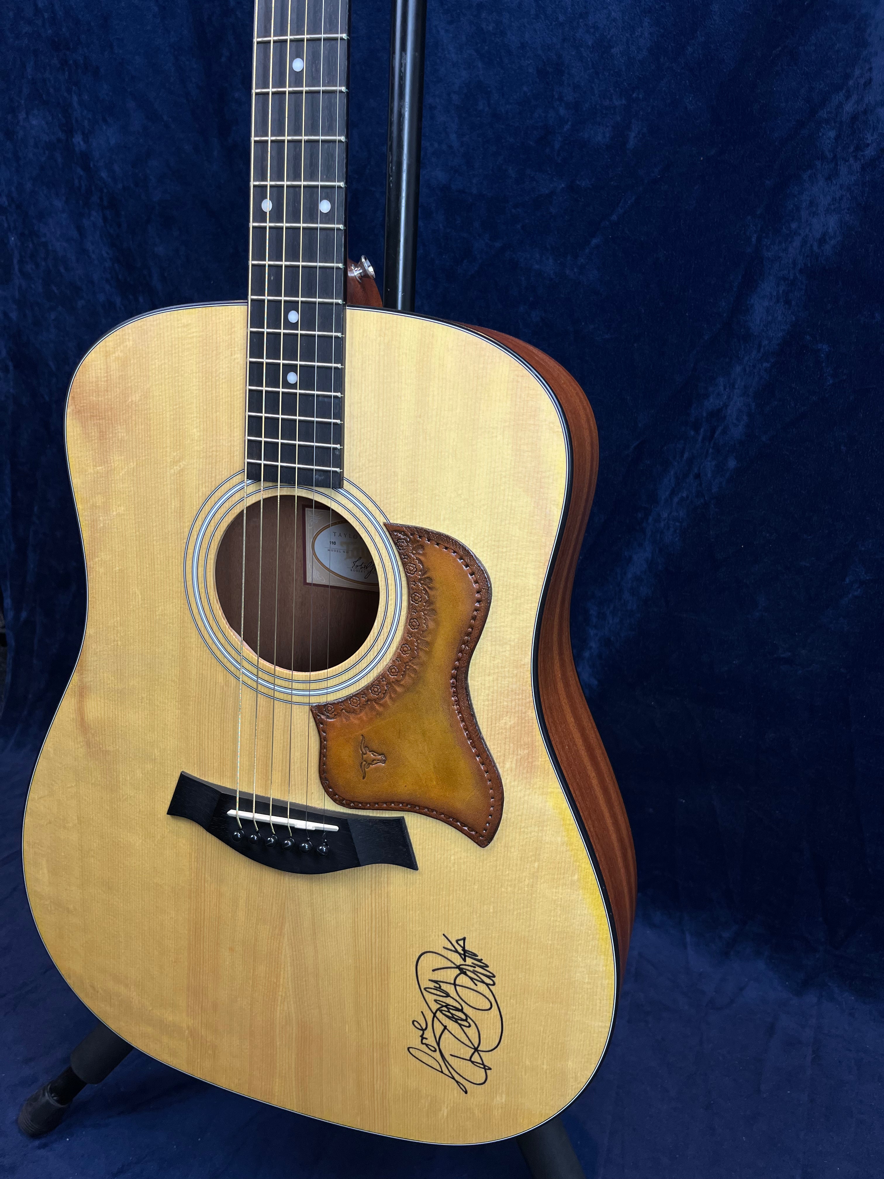 Taylor 110 Dreadnought Acoustic in Natural Dolly Parton Signed Pre-owned