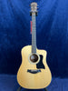 Taylor 110CE-S Dreadnought Cutaway Electro in Natural Pre-owned 2023