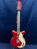 Danelectro '59 12 String Electric Guitar in Red Pre-owned