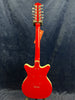 Danelectro '59 12 String Electric Guitar in Red Pre-owned