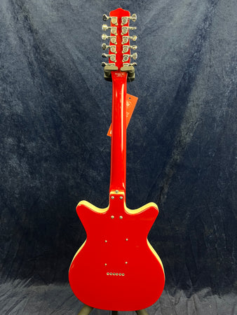 Danelectro '59 12 String Electric Guitar in Red Pre-owned