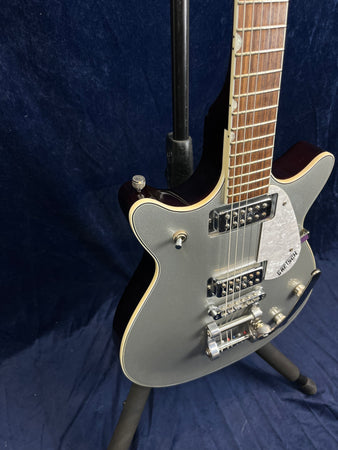 Gretsch G5246T Double Cut Bigsby in Silver Sparkle Pre-owned