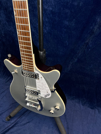 Gretsch G5246T Double Cut Bigsby in Silver Sparkle Pre-owned