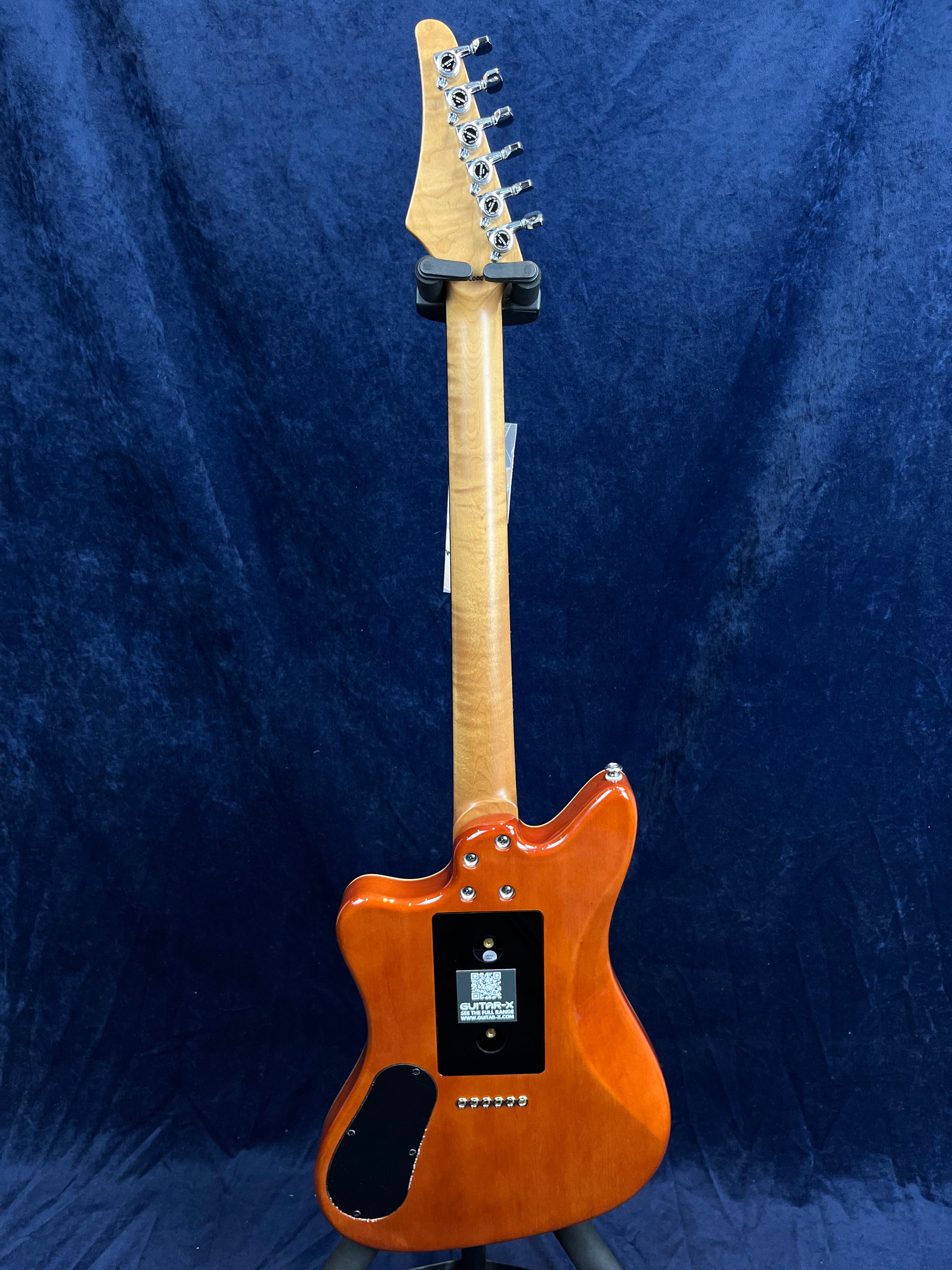 Cream T Guitars Crossfire Custom Guitar-X Pickup Swapping in Burnt Whiskerburst