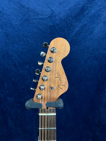 Fender Highway Series Parlour Electro Acoustic in Natural Pre-owned with Case