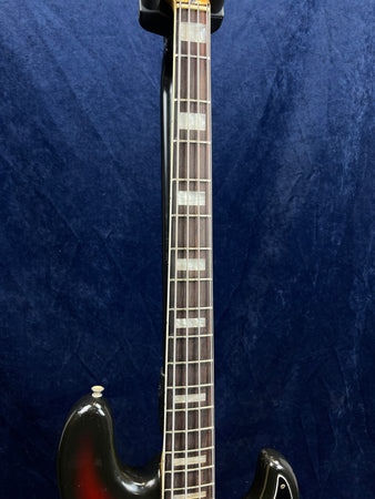 Fender 1975 Jazz Bass in Sunburst with Hard Case Pre-owned