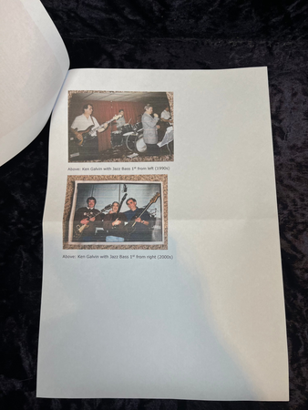 Fender 1975 Jazz Bass in Sunburst with Hard Case Pre-owned