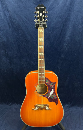 Epiphone Dove Pro Electro Acoustic Guitar in Violinburst Pre-owned