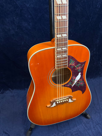 Epiphone Dove Pro Electro Acoustic Guitar in Violinburst Pre-owned