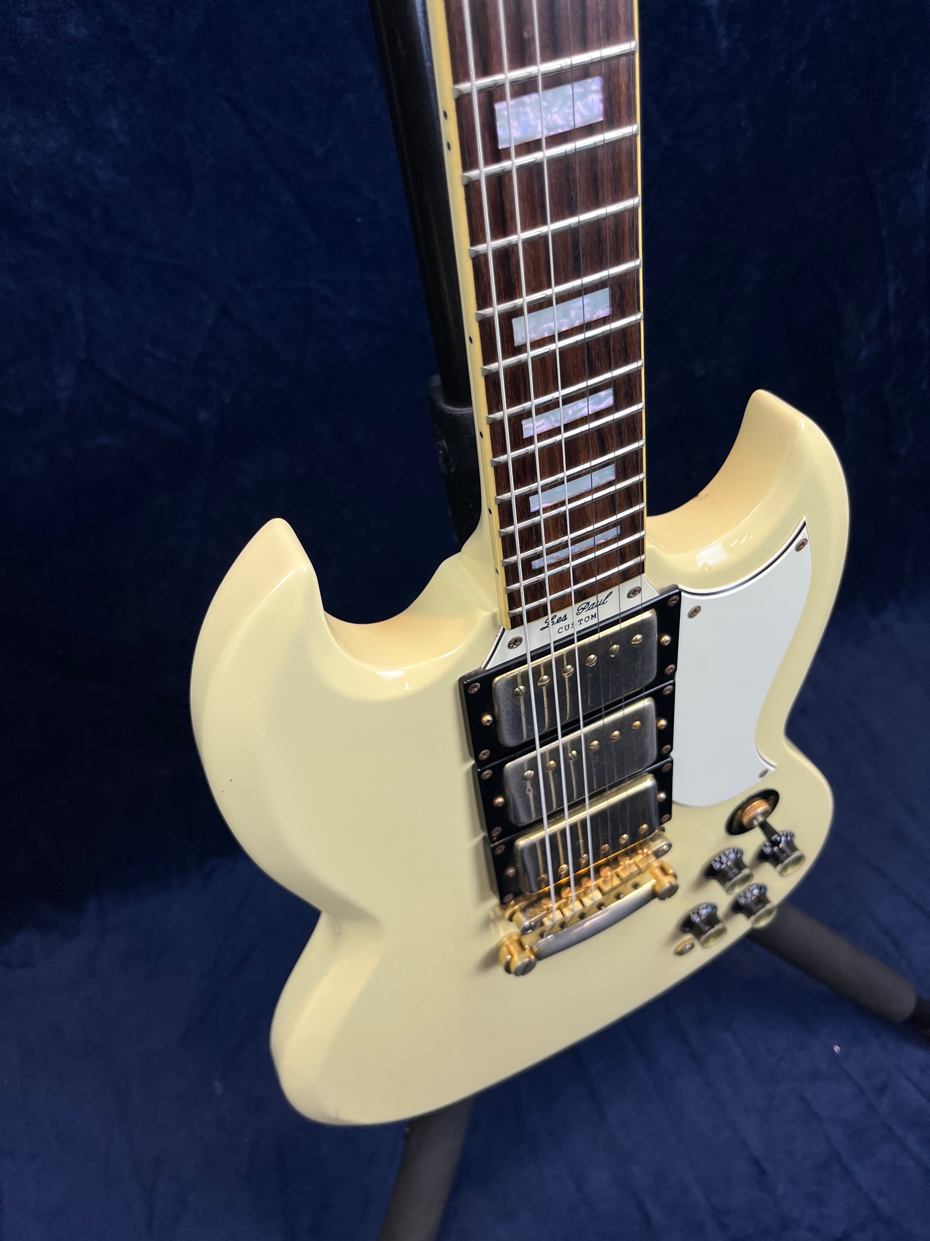 Epiphone SG Les Paul Custom in Ivory White Pre-owned