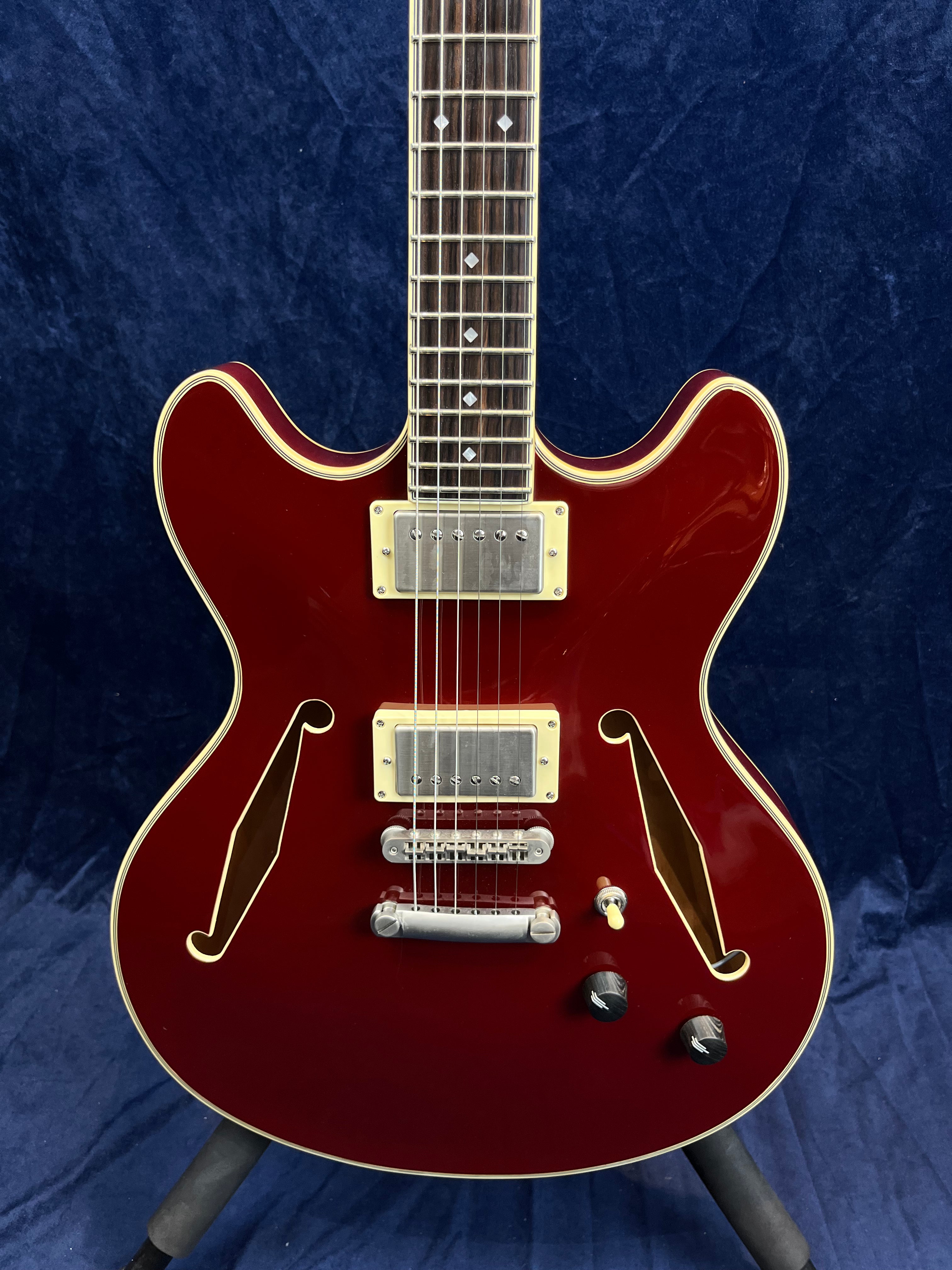 D'Angelico Excel DC Tour Semi-Hollow Electric Solid Wine B-Stock