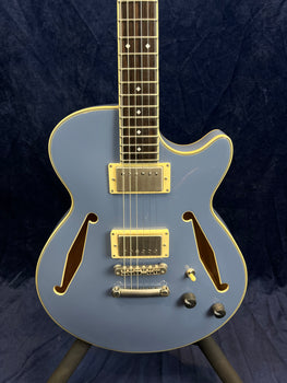 D'Angelico Excel SS Tour Semi Hollow Electric in Slate Blue B-Stock