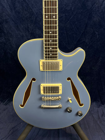 D'Angelico Excel SS Tour Semi Hollow Electric in Slate Blue B-Stock