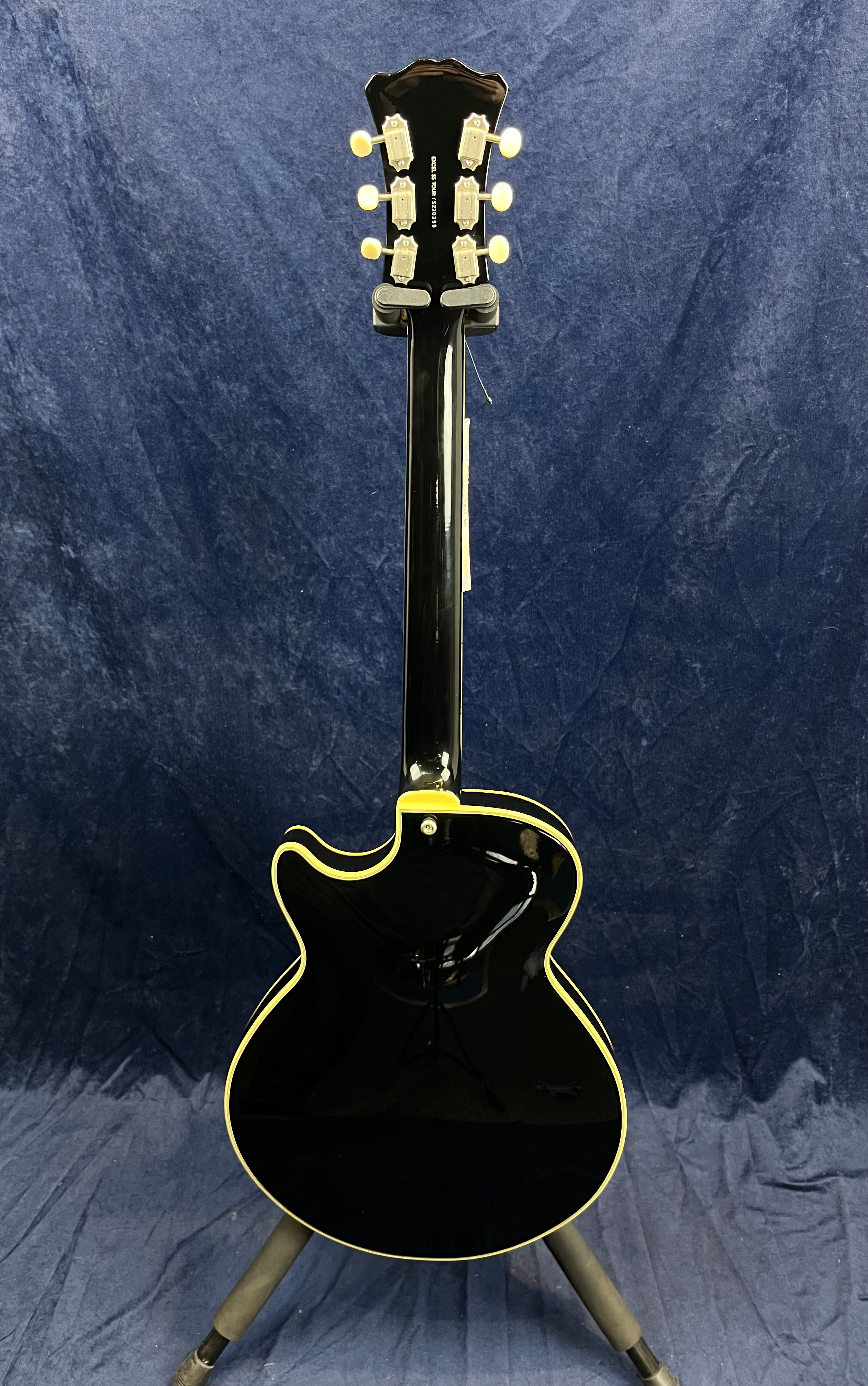 Guitare électrique D'Angelico Excel SS Tour Semi-Hollow en noir (produit de catégorie B)