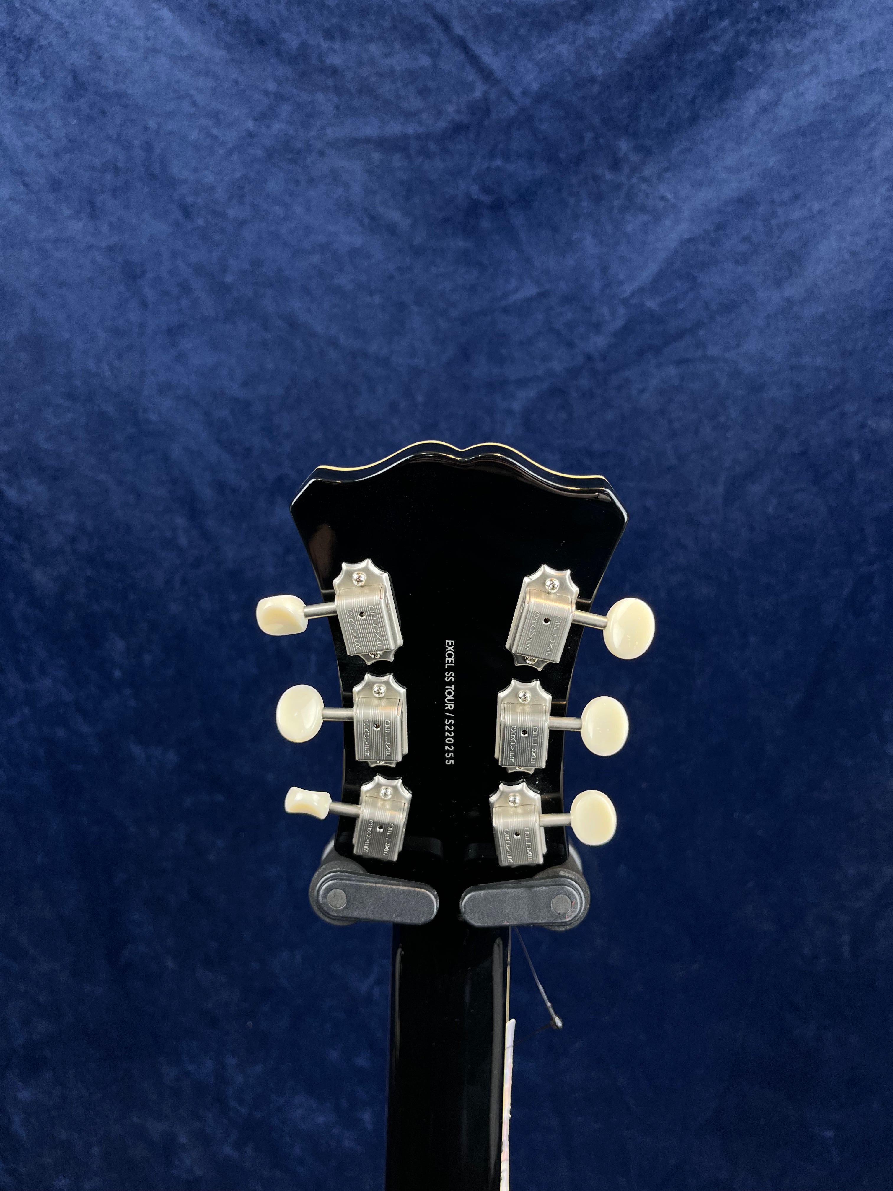 Guitare électrique D'Angelico Excel SS Tour Semi-Hollow en noir (produit de catégorie B)