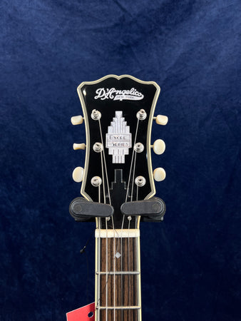 D'Angelico Excel Mini DC Tour Semi-Hollow Electric in Slate Blue B-Stock