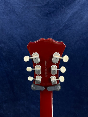 D'Angelico Excel Mini DC Tour Semi-Hollow Electric in Solid Wine B-Stock