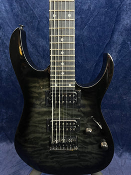 Ibanez GRG7221QA-TKS 7 String in Trans Black Sunburst Pre-owned