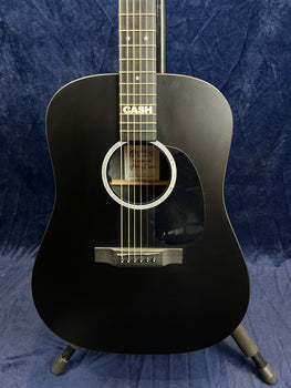 Martin DX Johnny Cash Signature Acoustic Guitar Black Pre-owned