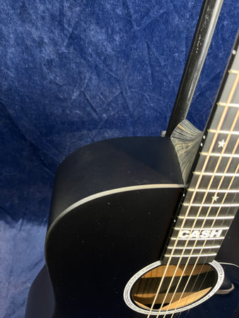 Martin DX Johnny Cash Signature Acoustic Guitar Black Pre-owned