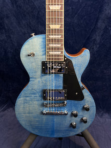Gibson Les Paul Studio Figured Electric Guitar in Ocean Blue