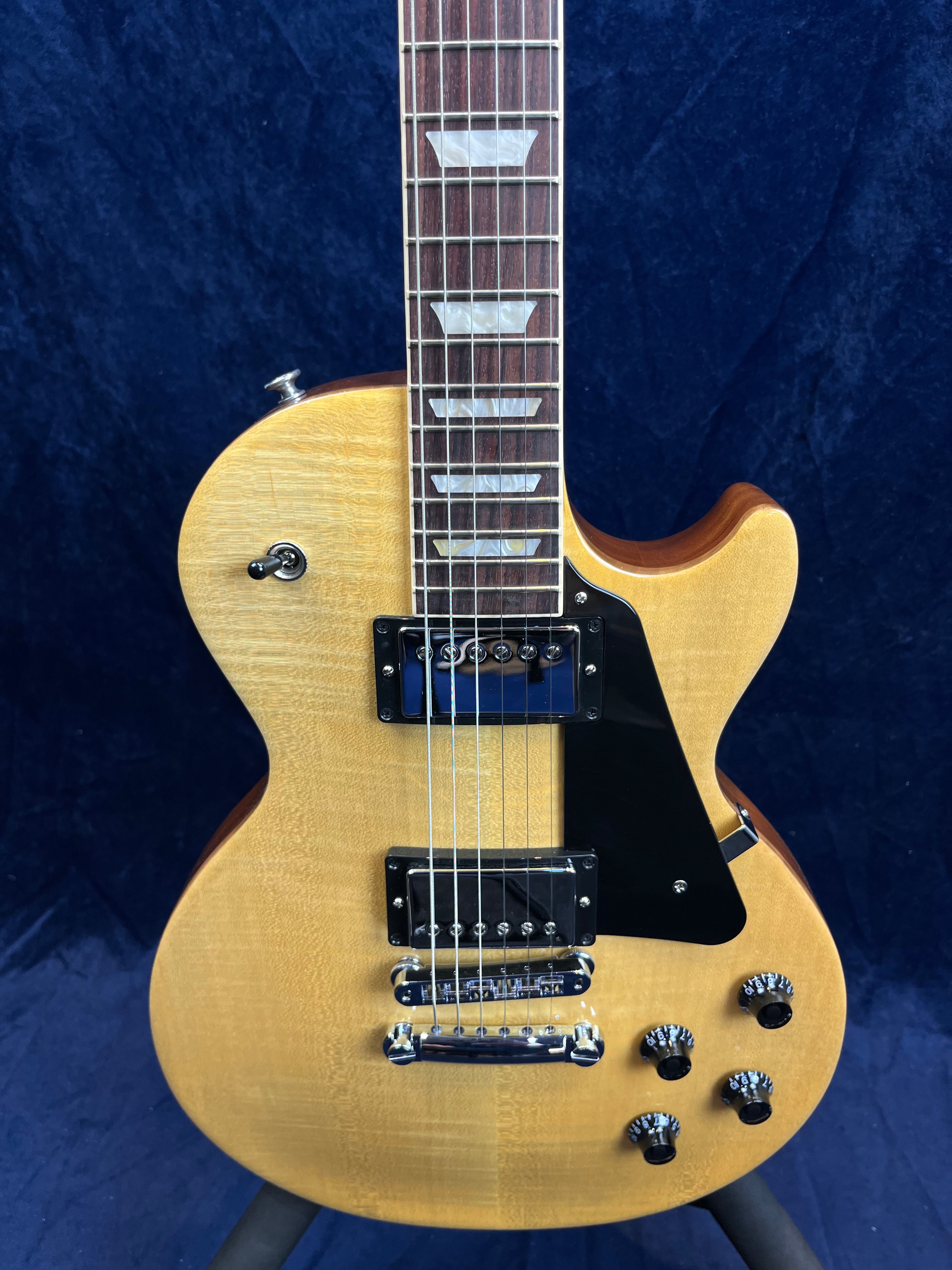 Guitare électrique Gibson Les Paul Studio Figured, finition Antique Natural