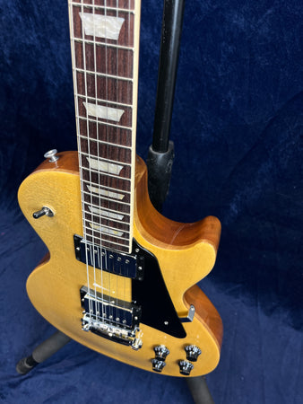 Gibson Les Paul Studio Figured Electric Guitar in Antique Natural