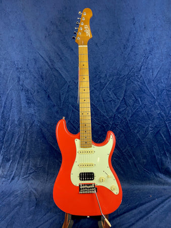 Jet Guitars JS-400 S-Type HSS Electric Guitar in Candy Apple Red