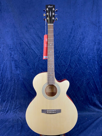 Cort SFX ME Electro Acoustic Cutaway Guitar in Open Pore Natural