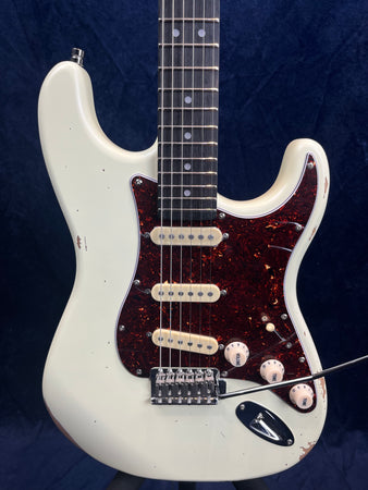 Patina PS-6 S-Type Electric Guitar in White Relic