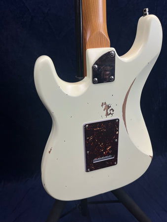 Patina PS-6 S-Type Electric Guitar in White Relic