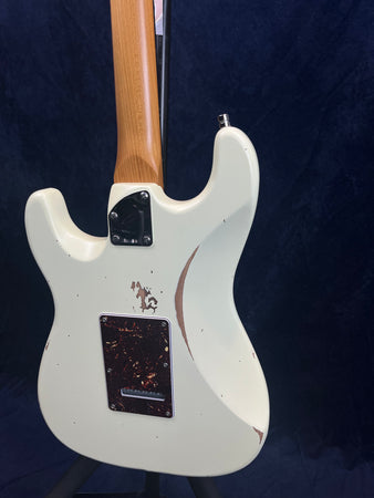 Patina PS-6 S-Type Electric Guitar in White Relic
