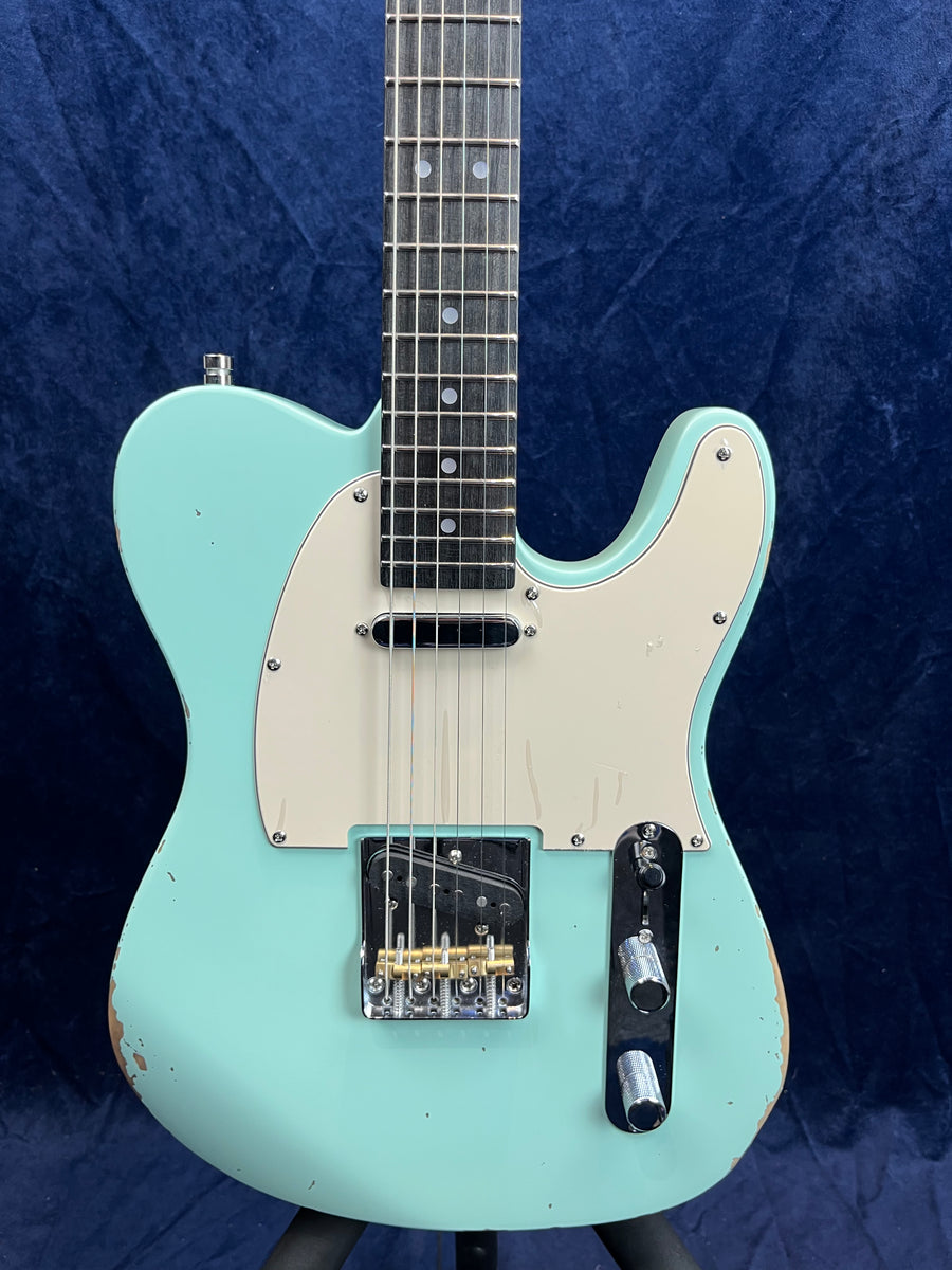 Guitare électrique Patina PT-6 T-Type Sea Foam Green Relic