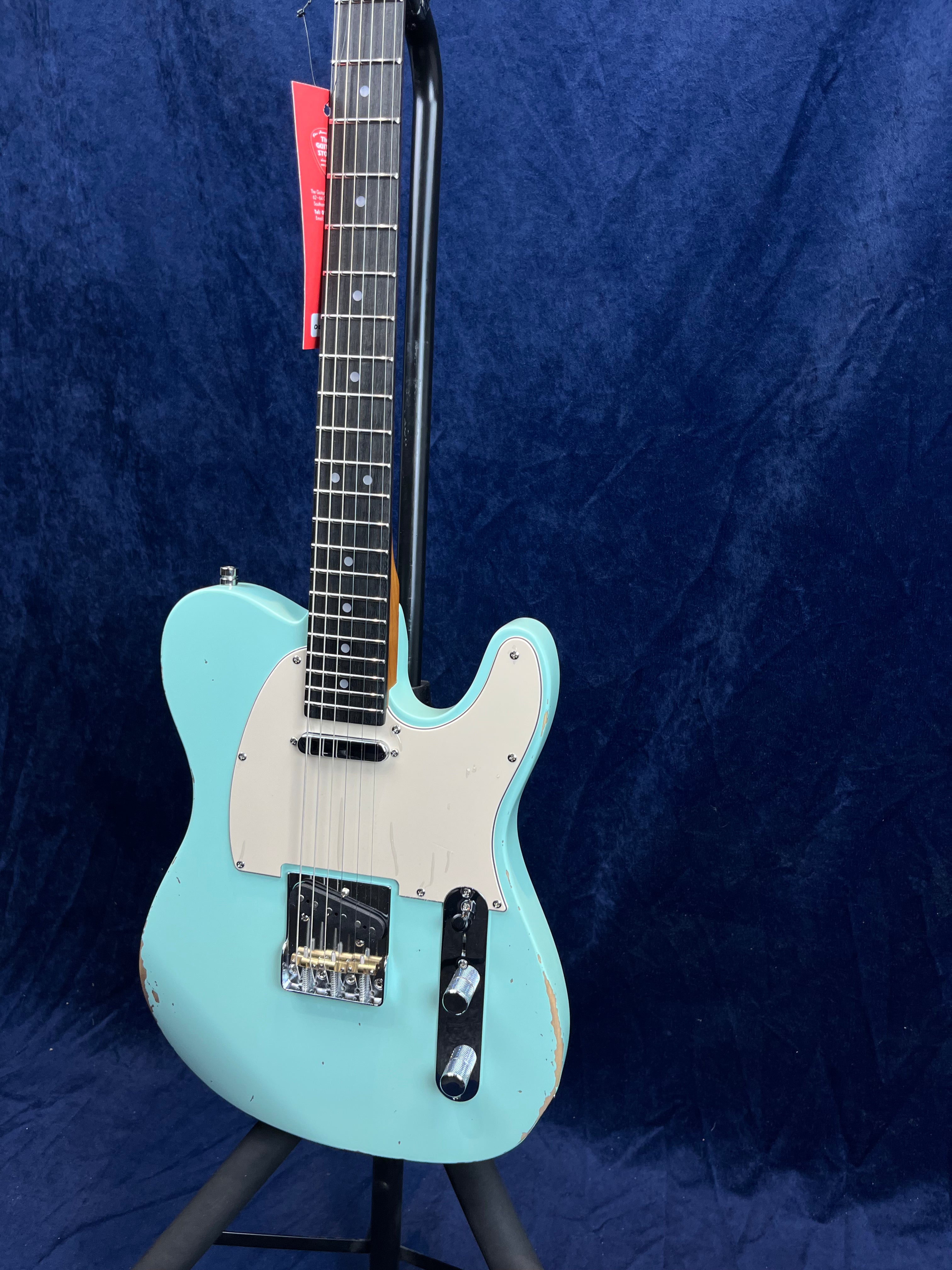 Guitare électrique Patina PT-6 T-Type Sea Foam Green Relic