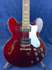 Epiphone Noel Gallagher Riviera Semi-Hollow in Dark Wine Red with Hard Case