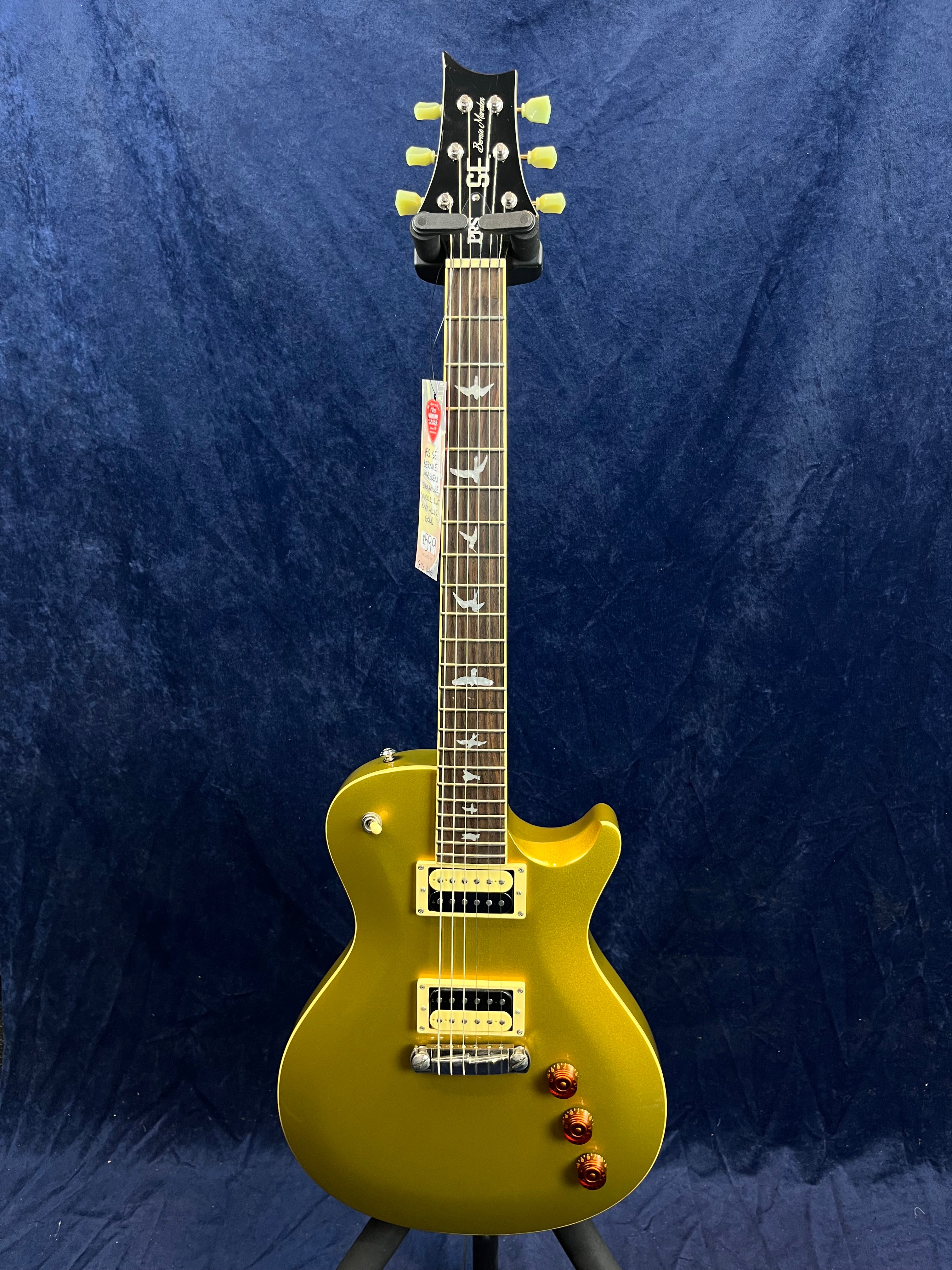PRS SE Bernie Marsden Signature Or Métallisé Occasion avec Housse