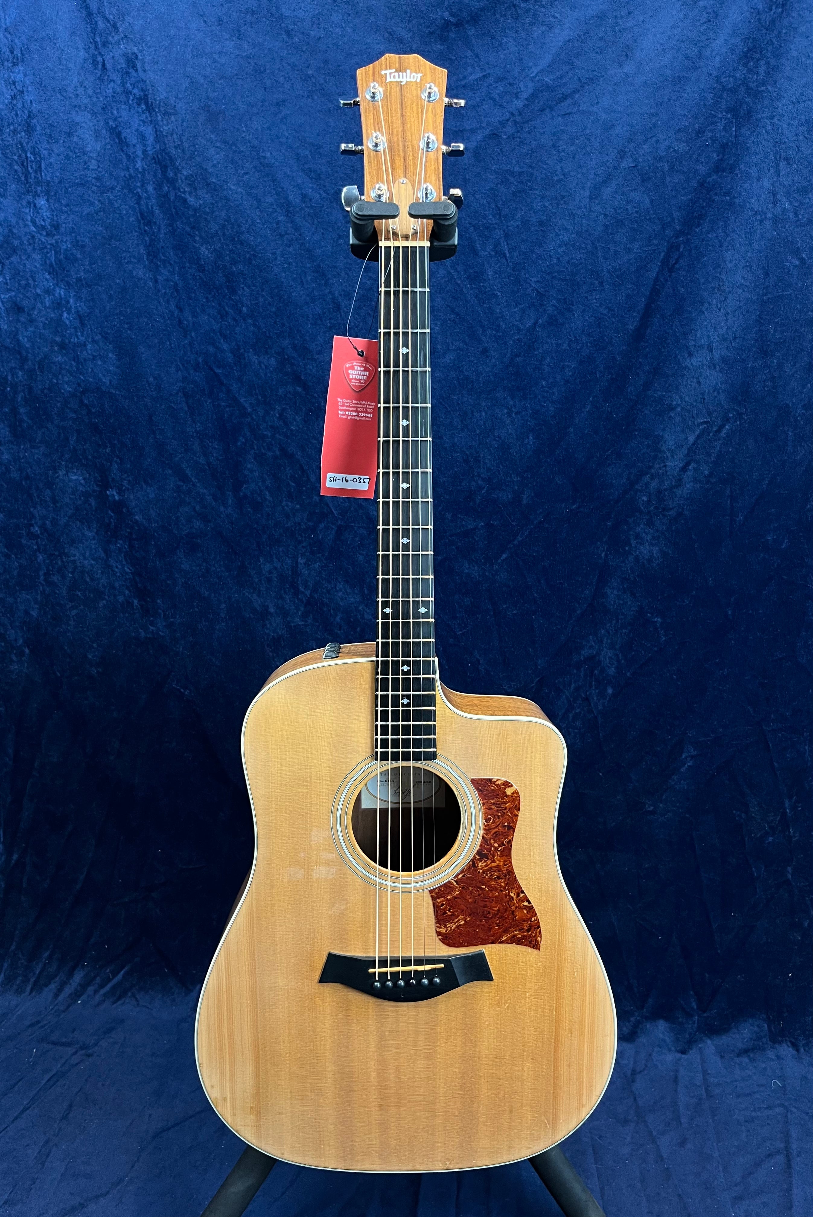 Taylor 210CE-DLX Koa Dreadnought ES1 2014 Naturelle d'occasion