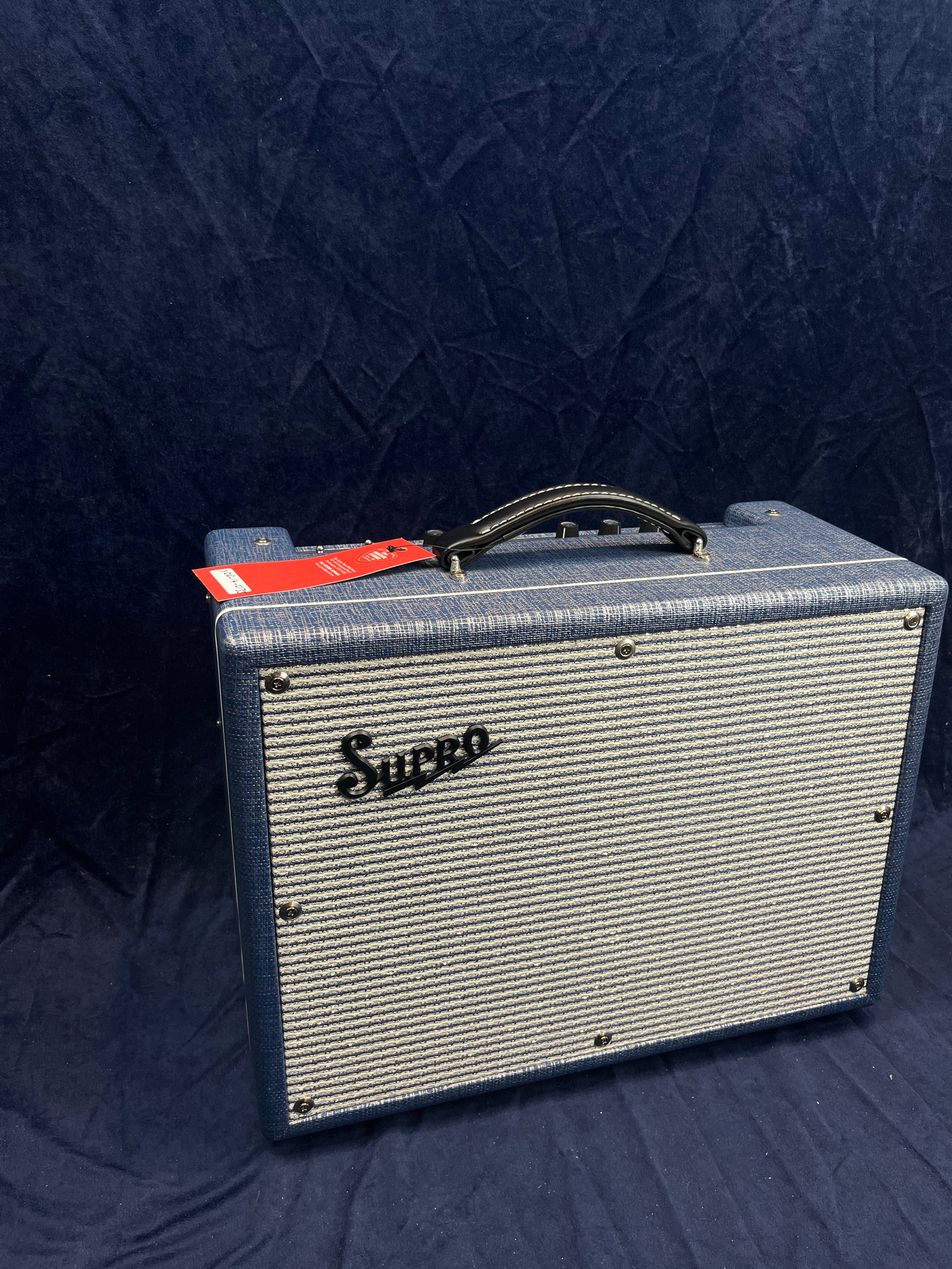 Supro Keeley Custom 10 Combo Amplifier in Blue Rhino Hide B-Stock