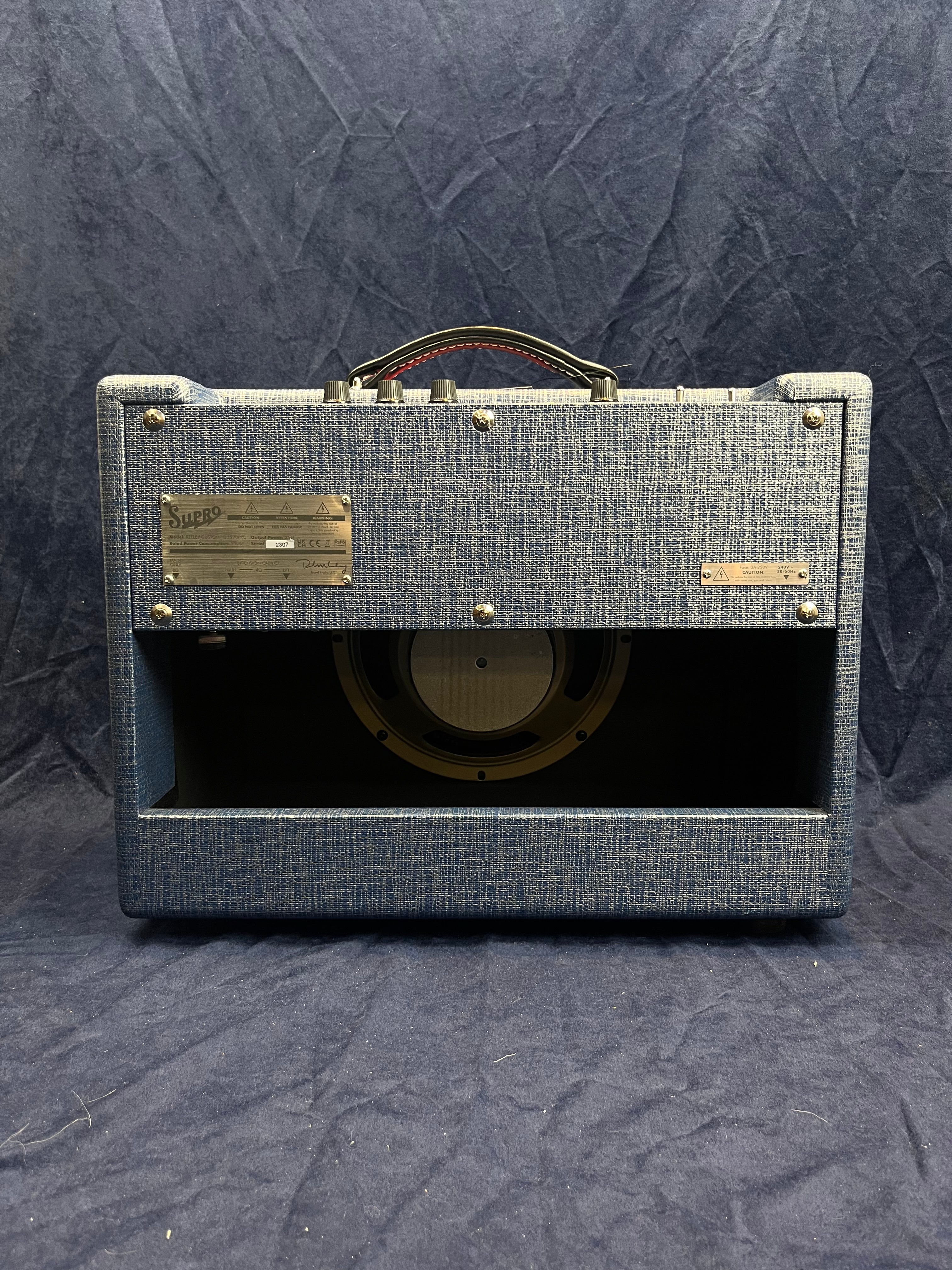 Supro Keeley Custom 10 Combo Amplifier in Blue Rhino Hide B-Stock