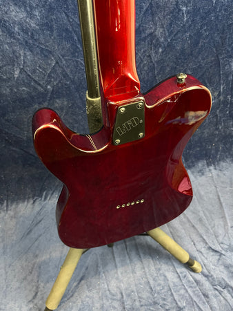 LTD TE-200 T-Type Maple Neck in See-Thru Black Cherry Pre-owned