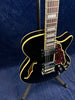 D'Angelico Premier SS Semi-Hollow Electric Guitar in Black Pre-owned