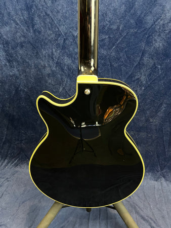 D'Angelico Premier SS Semi-Hollow Electric Guitar in Black Pre-owned