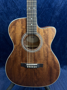 Cort Pure OCMF All Solid Concert Electro Acoustic in Mahogany Pre-owned with case