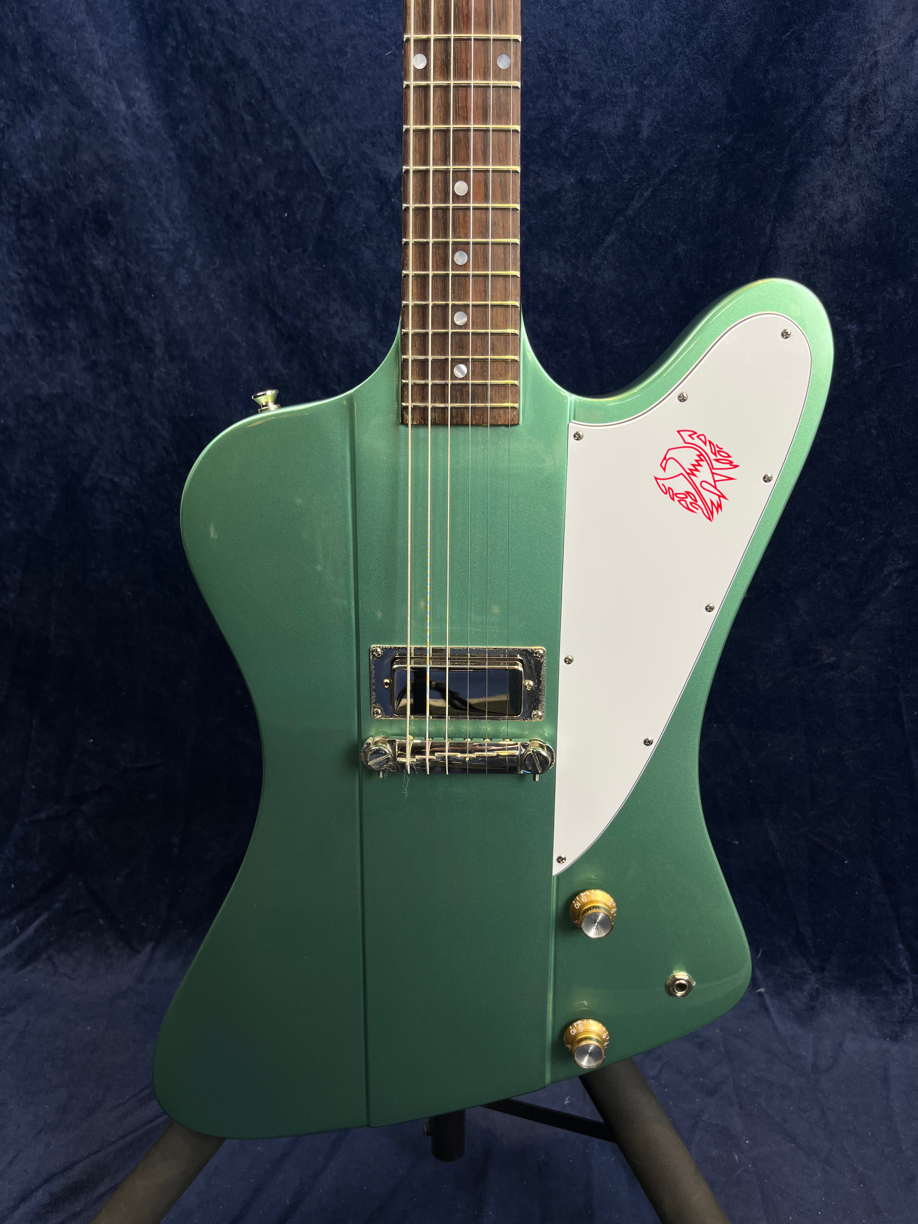 Epiphone Firebird I 1963 IGC vert Inverness d'occasion avec étui rigide