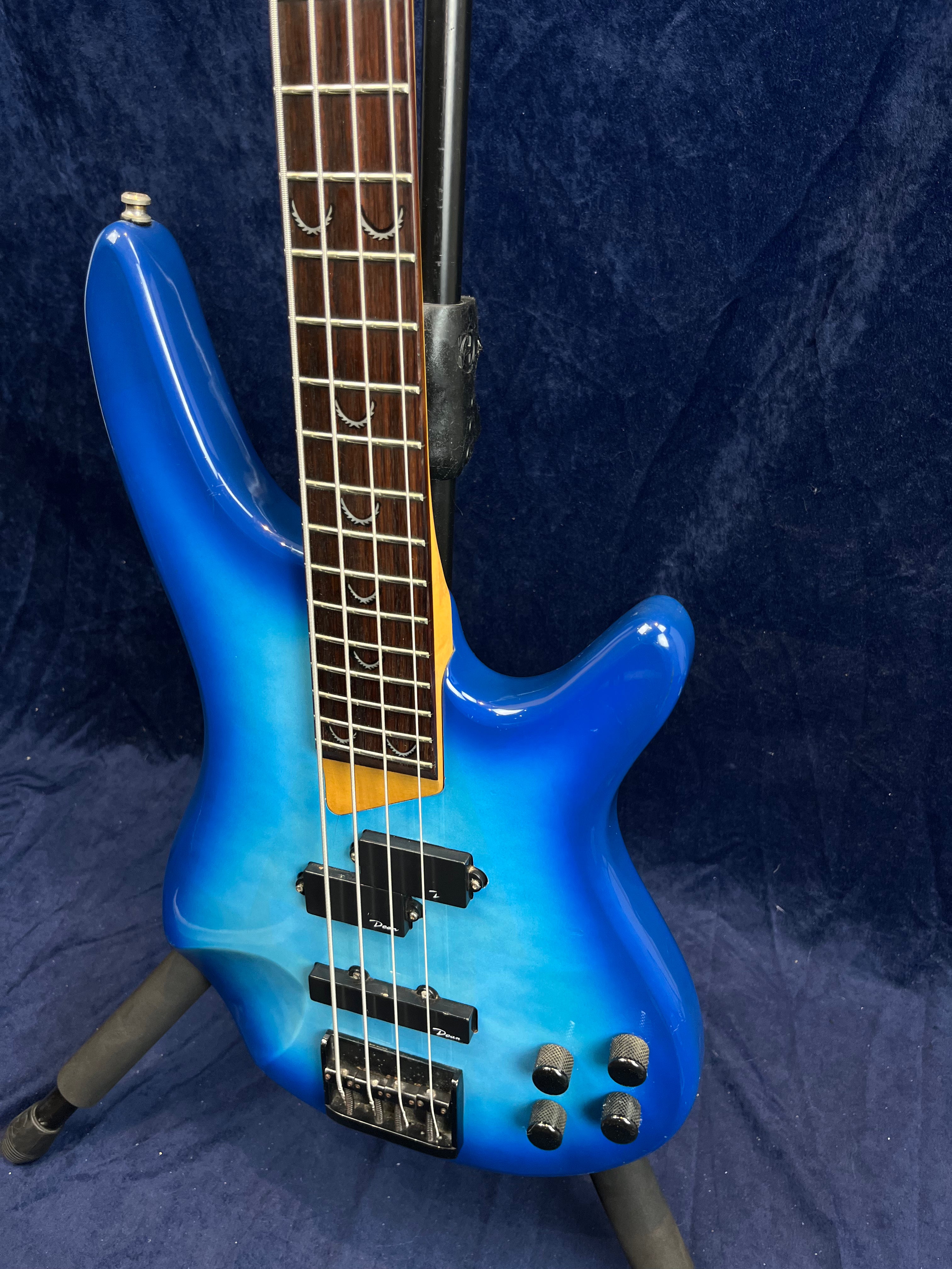 Dean DB-91 Bass Guitar in Blue Burst Pre-owned