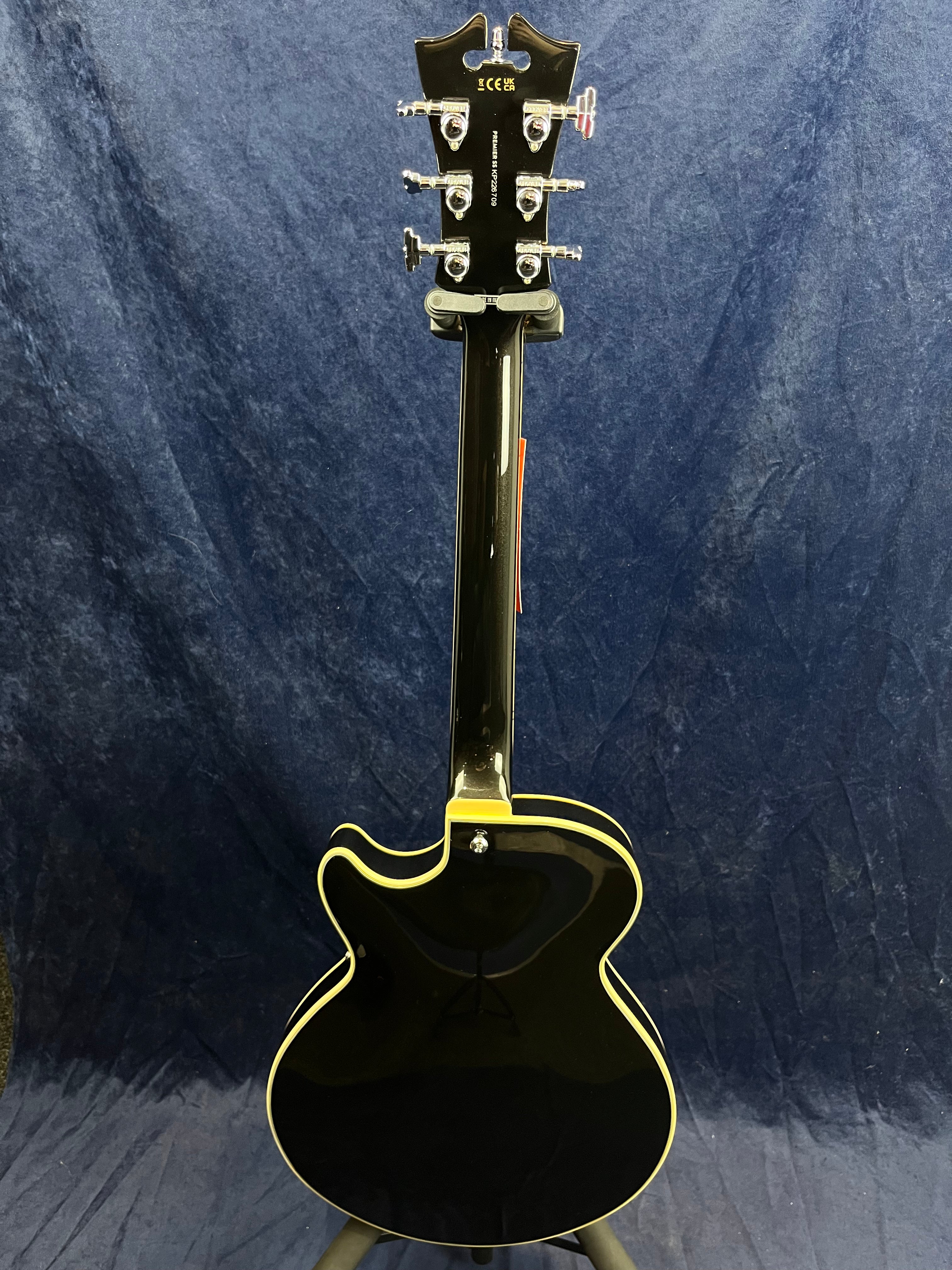 Guitare électrique D'Angelico Premier SS noire (produit déclassé)
