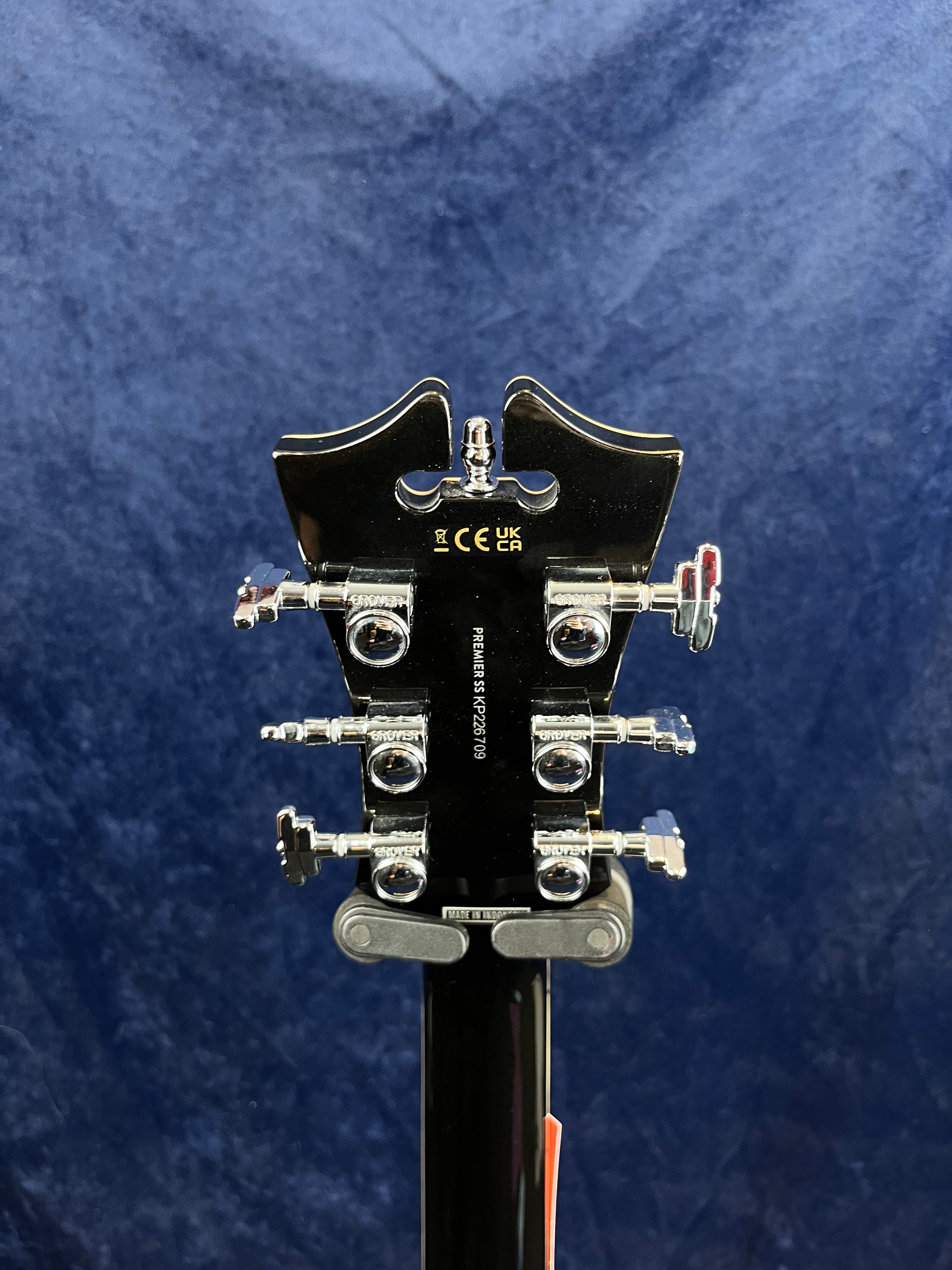 Guitare électrique D'Angelico Premier SS noire (produit déclassé)